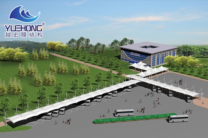 膜结构汽车棚